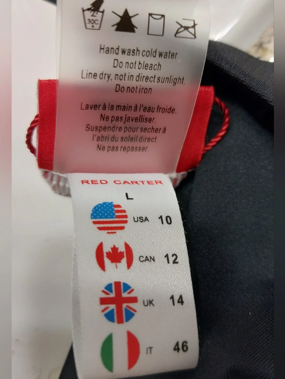 Red Carter- Swumsuit. Sz. Lg.